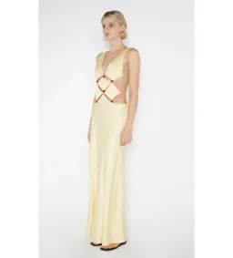 Bec & Bridge Agathe Diamond Dress Yellow Size 8 for rent on The Volte - image 3