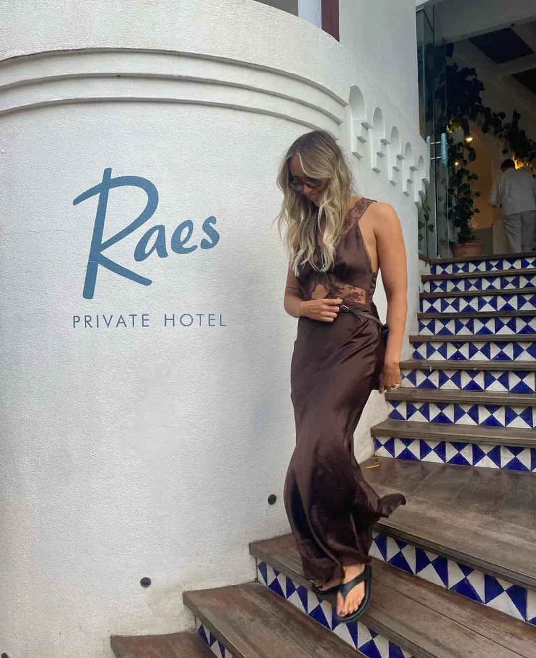 Sir the Label Aries Cut Out Gown in Chocolate Size 1 / AU 8 for rent on The Volte - main image