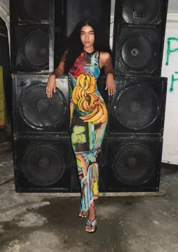 Venroy Mesh Tank Dress Jamaica Scene Print Size 12 for rent on The Volte - image 2