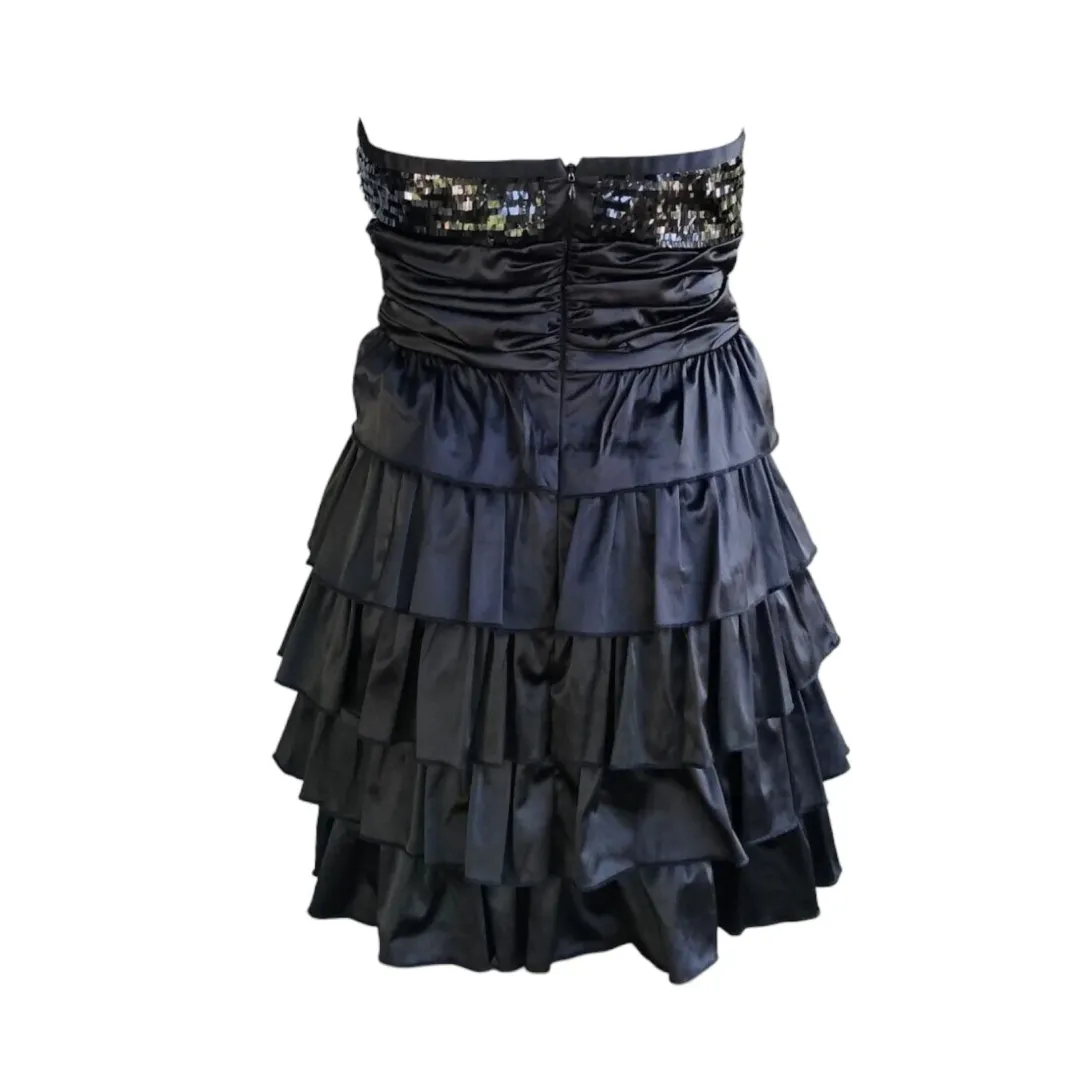 Elle Zeitoune Christina Mini Dress Black Size 10 for rent on The Volte - main image