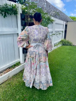 Zimmermann Halliday Tiered Midi Dress in Spliced Size 3/AU 14 for rent on The Volte - image 2