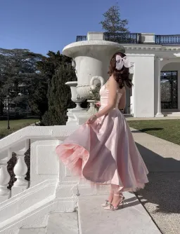 House of CB Mademoiselle Midi Dress Ballerina Pink Size AU 8 for rent on The Volte - image 6