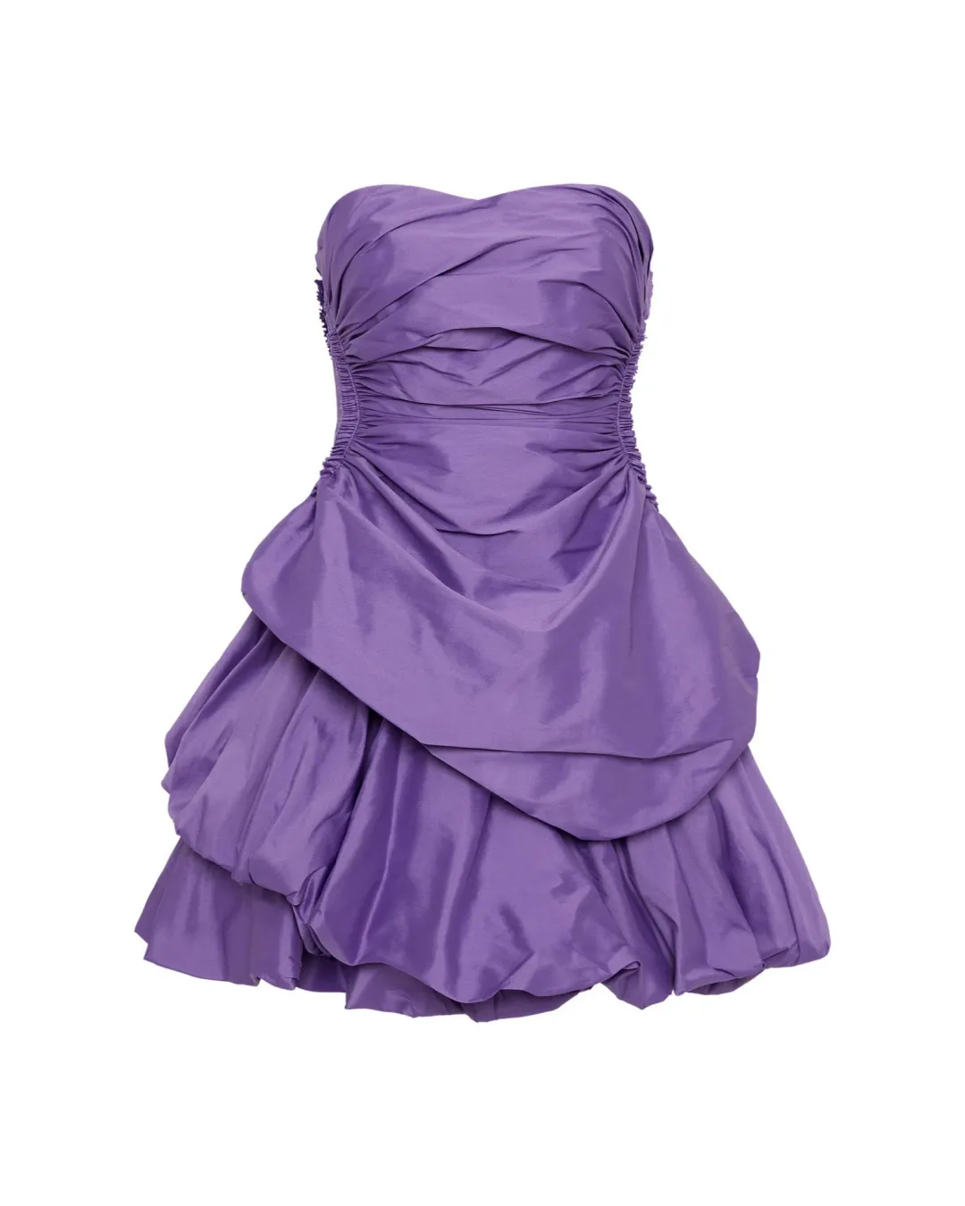 Aje Daybreak Strapless Mini Dress Deep Violet Size AU 10 for rent on The Volte - main image