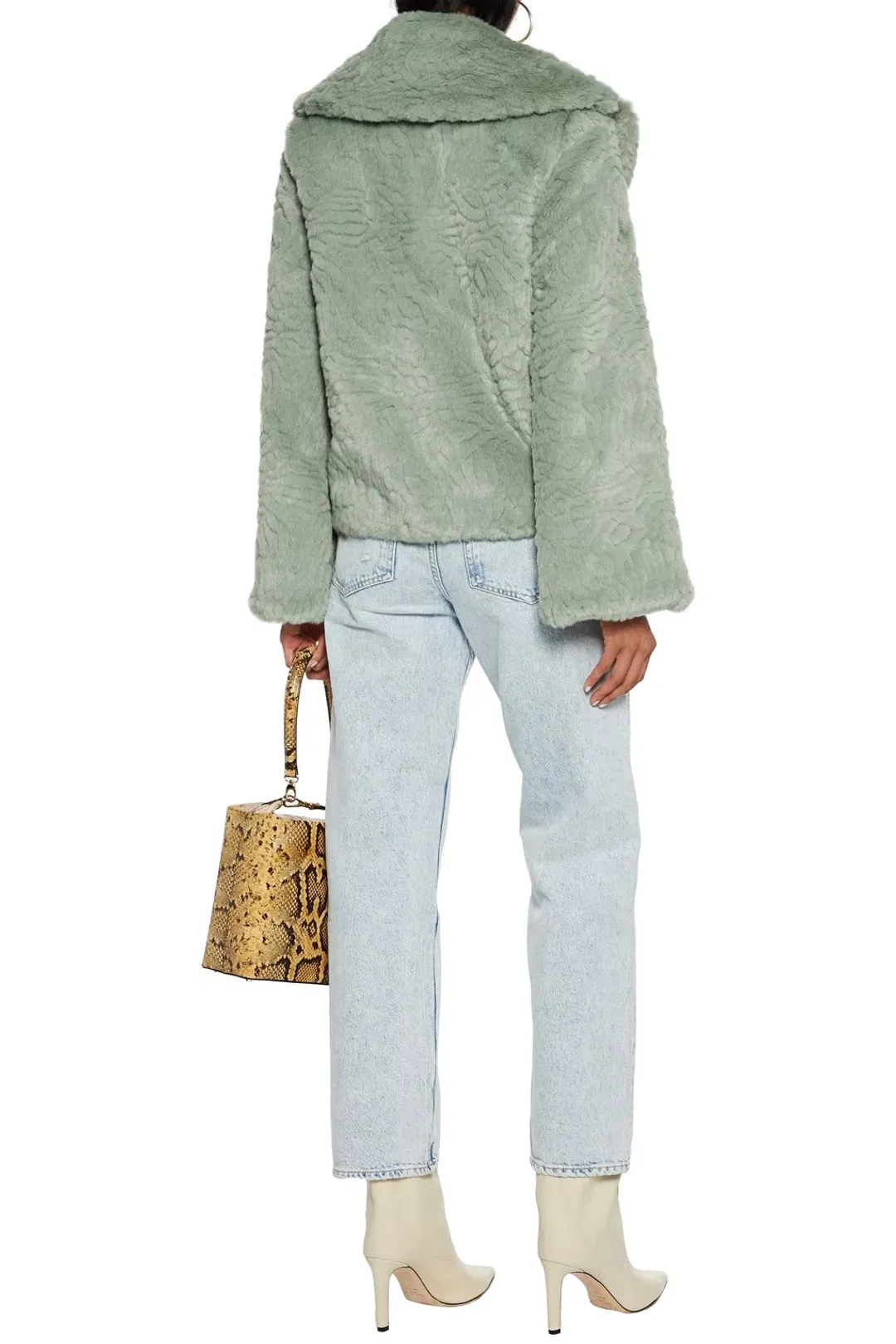 Unreal Fur Lily Jacket in Mint Size L / AU 12 for rent on The Volte - main image