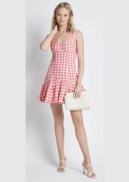 Sheike Parker Mini Dress Pink Print Size 12 for rent on The Volte - image 1
