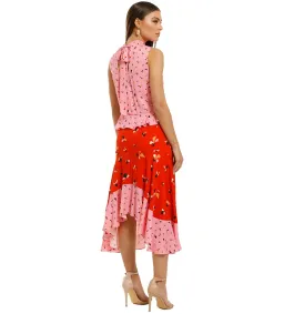 Rebecca Vallance Ruby Ruffle Dress Multi Size 8 for rent on The Volte - image 2
