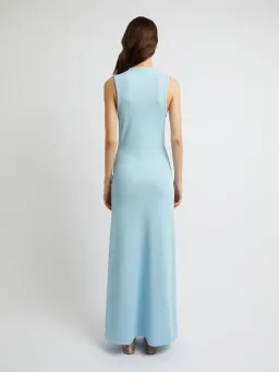 Christopher Esber Chasm Cay Buckle Dress Blue Calcite Size 8 for rent on The Volte - image 2