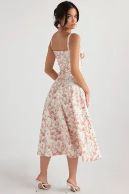 House of CB Carmen Rose Print Bustier Sundress S / Au 8 for rent on The Volte - image 6