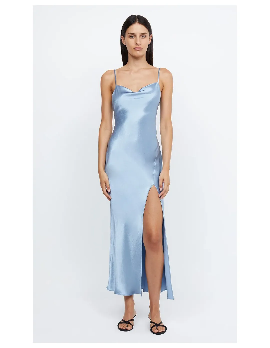 Bec & Bridge Margot Split Dress Blue Size 8 for rent on The Volte - main image