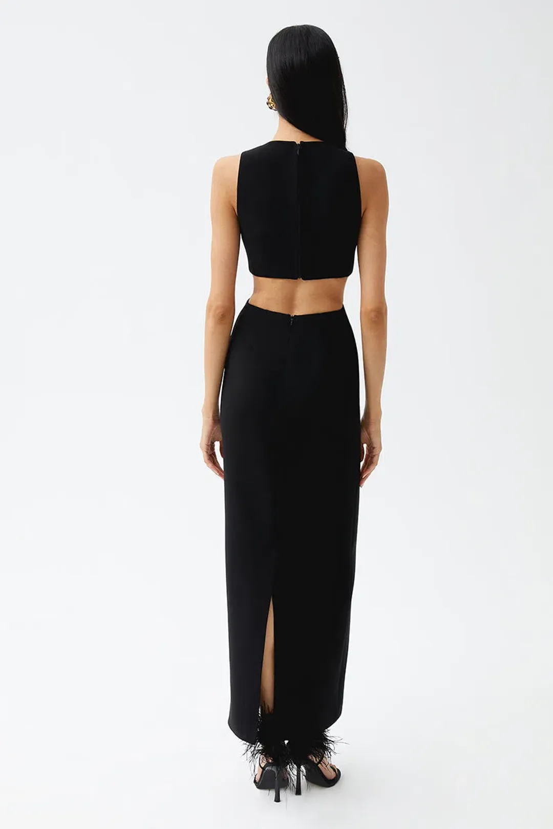 THE NEW ARRIVALS by İlkyaz Özel Romy in Chez Castel Dress Black Size 6/XS for rent on The Volte - main image