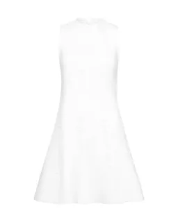 Aje signature logo dress in Ivory Size AU 8 for rent on The Volte - image 6