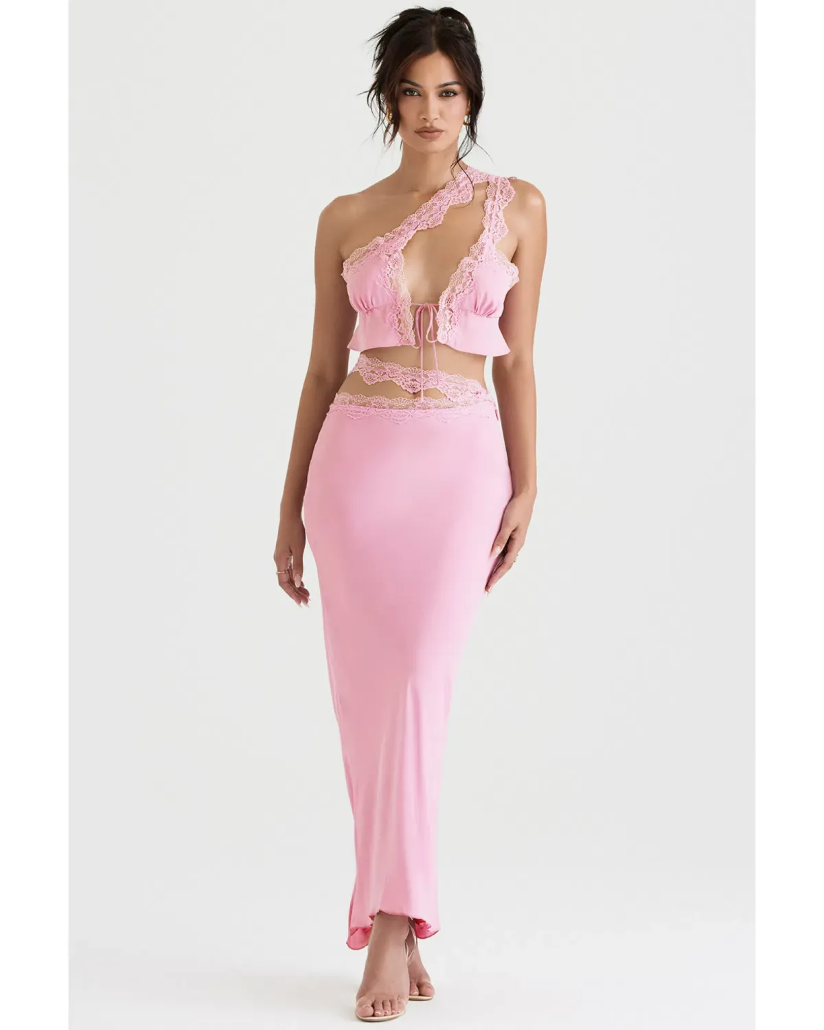 House Of CB Lorena Set in Pink Size S / AU 8 for rent on The Volte - main image