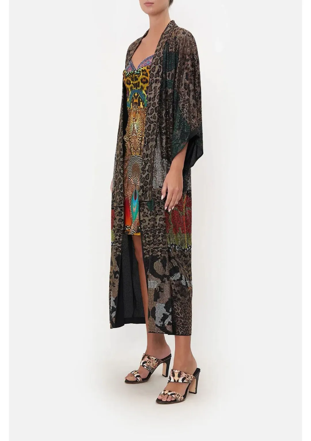 Camilla Kimono Coat Surrealist Xanadu Size 12/M for rent on The Volte - main image