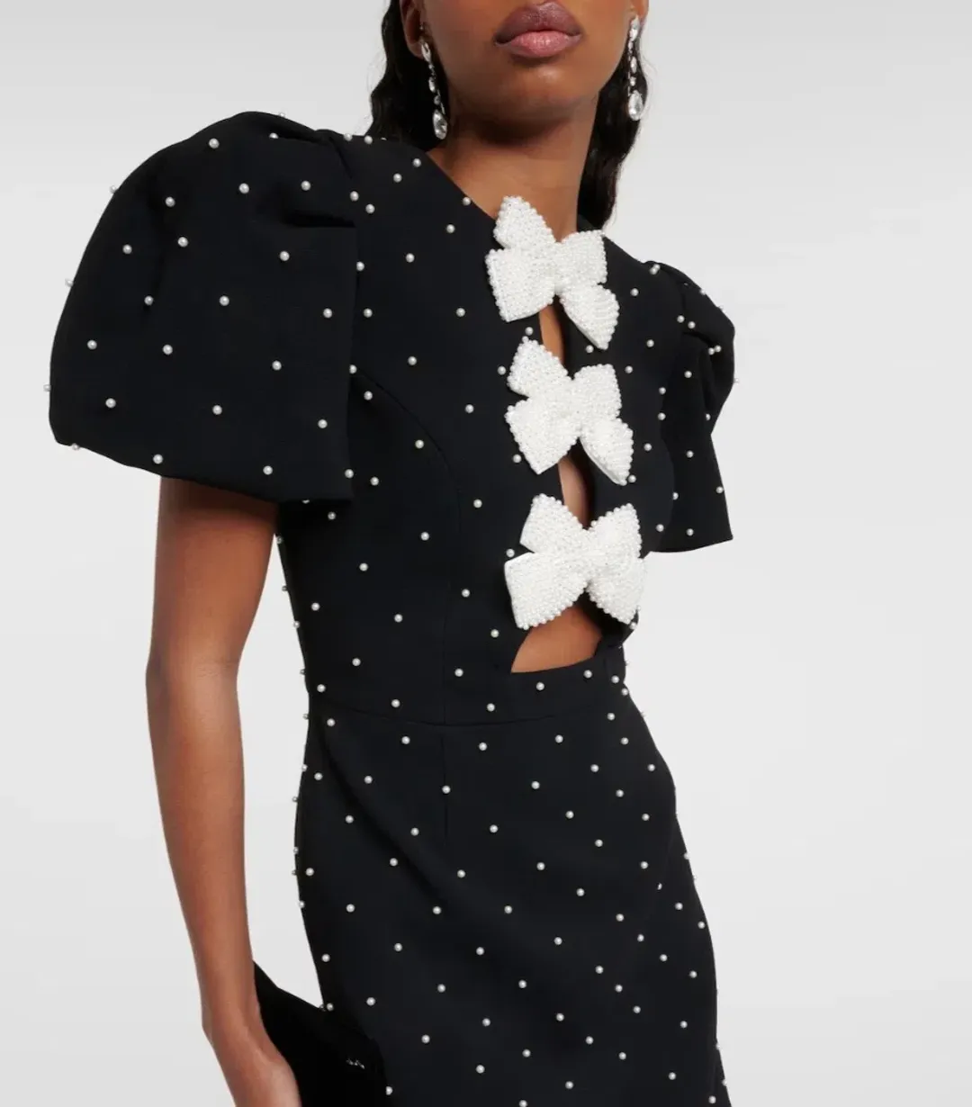 Rebecca Vallance Veronica Mini Dress Black Size AU 14 for rent on The Volte - main image
