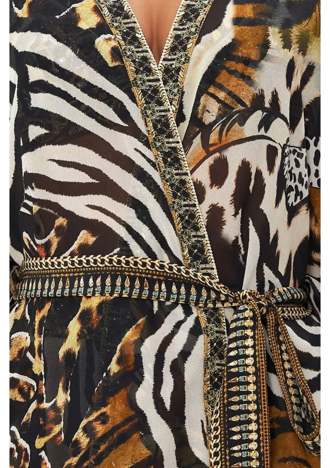 Camilla What's New Pussycat High Low Layer With Tie Multi Size M/ AU 12 for rent on The Volte - main image