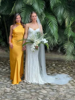KAOA Backless Maxi Dress in Yellow Canary Size XS / AU 6 for rent on The Volte - image 4