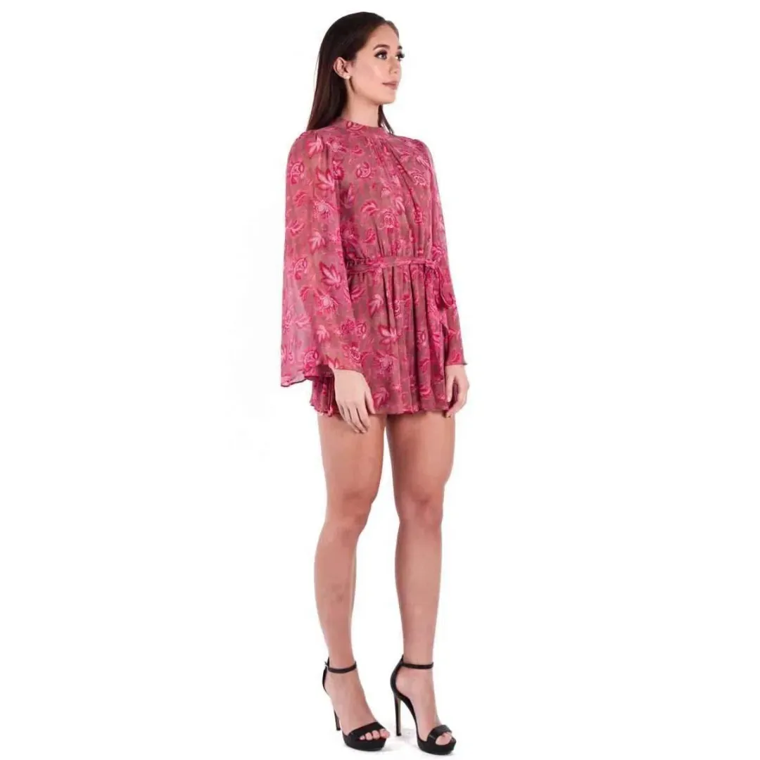 Zimmermann Karmic Flare Sleeve Playsuit Paisley Chintz Size 1 / AU 10 for rent on The Volte - main image