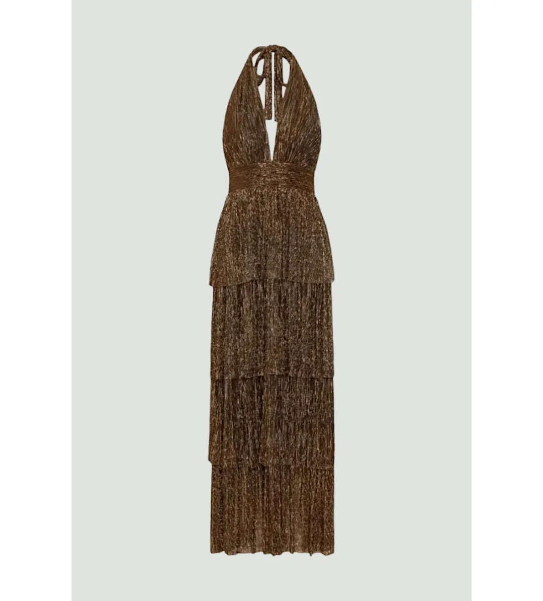 Sheike Galaxy Dress Bronze Size 10 for rent on The Volte - main image