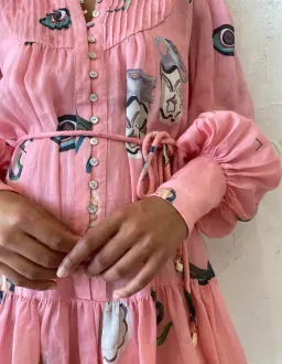 Alemais Cleo Smock Mini Dress Pink Size 14 for rent on The Volte - image 6