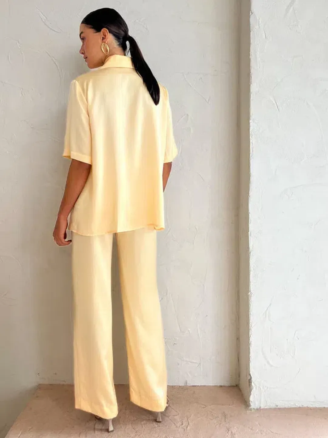 Viktoria and Woods Chorus Shirt w/ Belt Flax Yellow Size 1 /AU 8 for rent on The Volte - main image