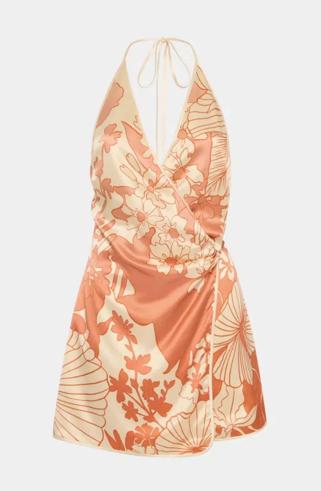 Sir the Label Como Twist Mini Dress Paradiso Print Size 8 for rent on The Volte - main image