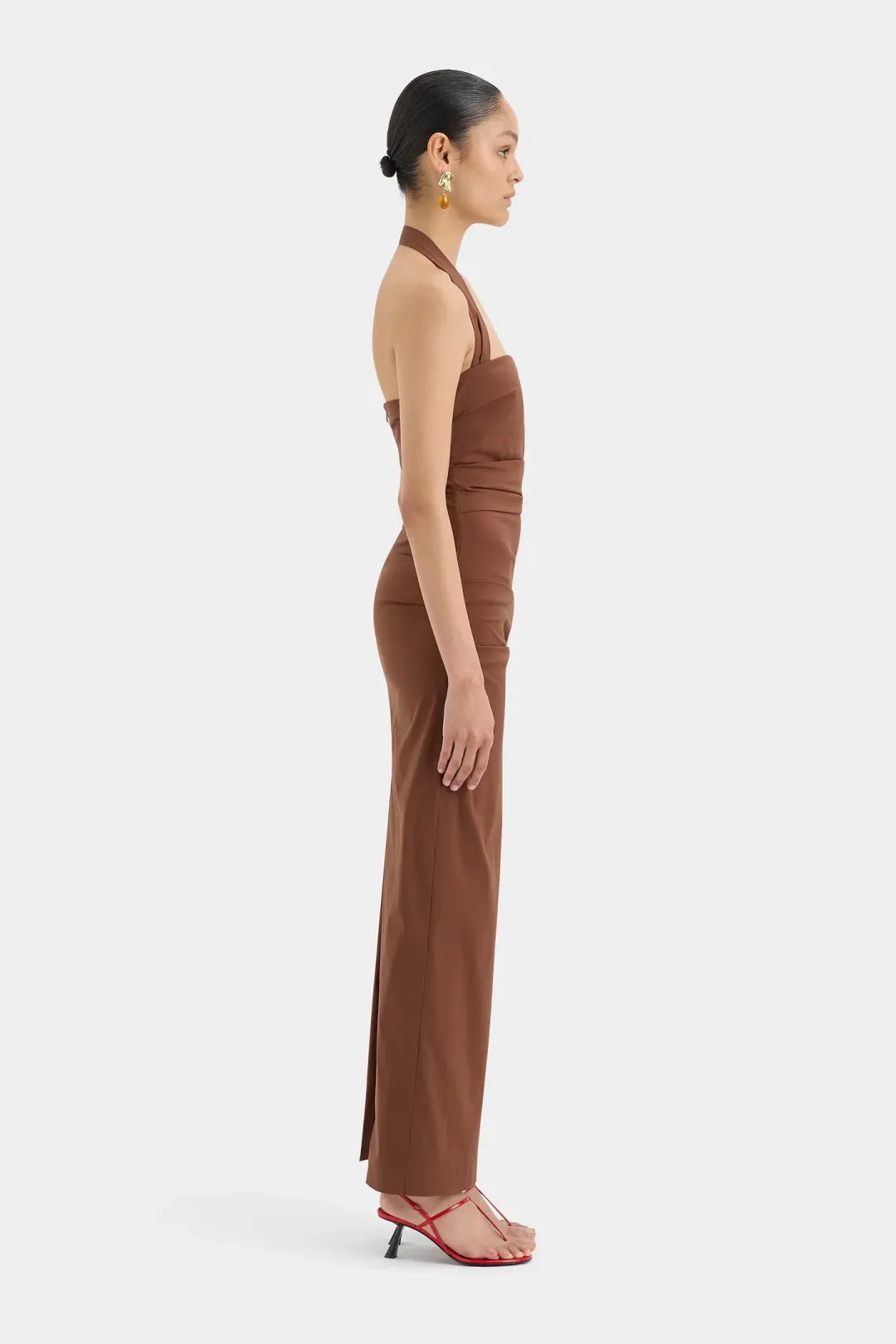 Sir the Label Nikki Gown Brown Size 10 for rent on The Volte - main image
