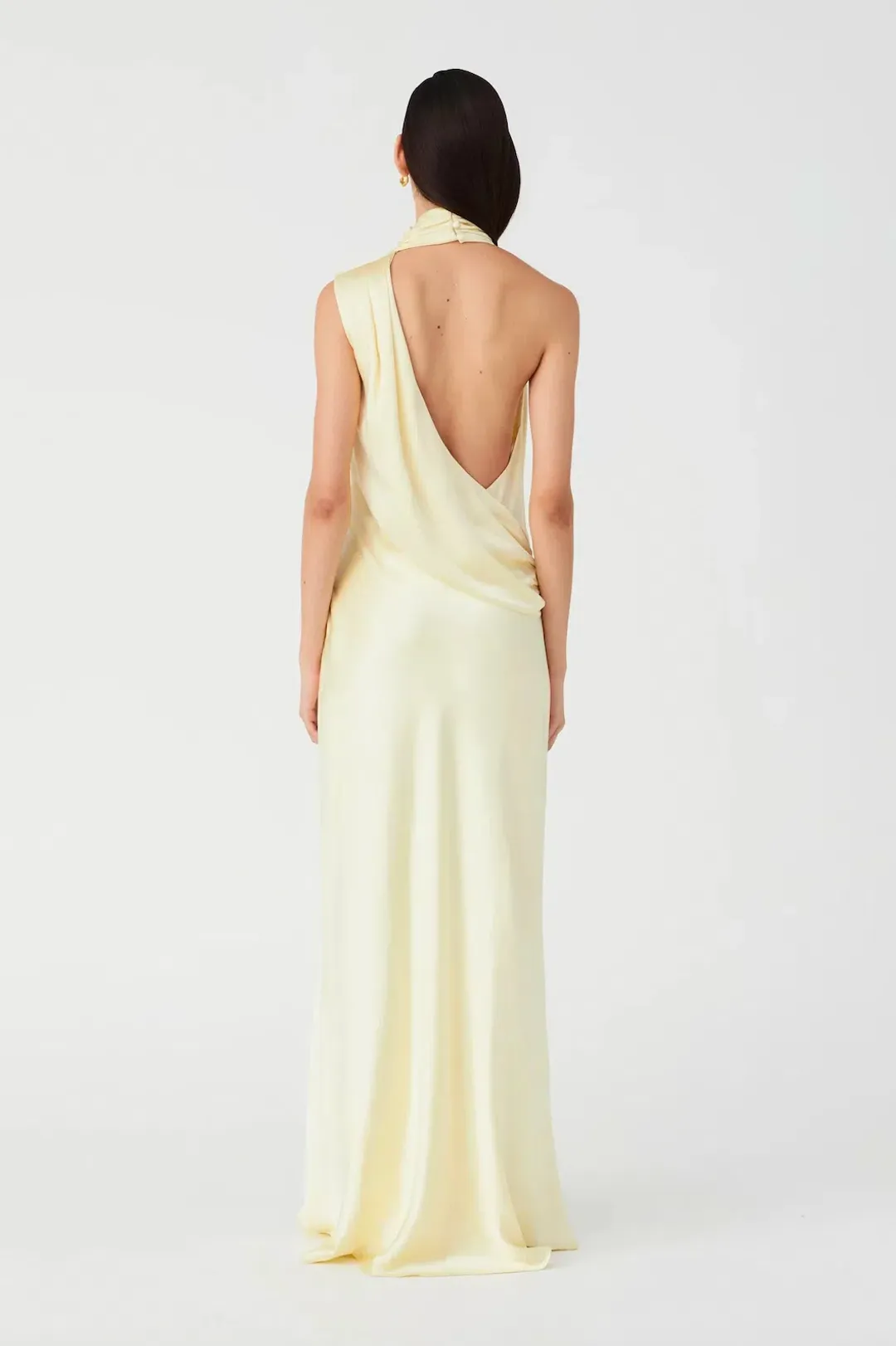 Misha Constantina Gown in Soft Gold Size 6 for rent on The Volte - main image