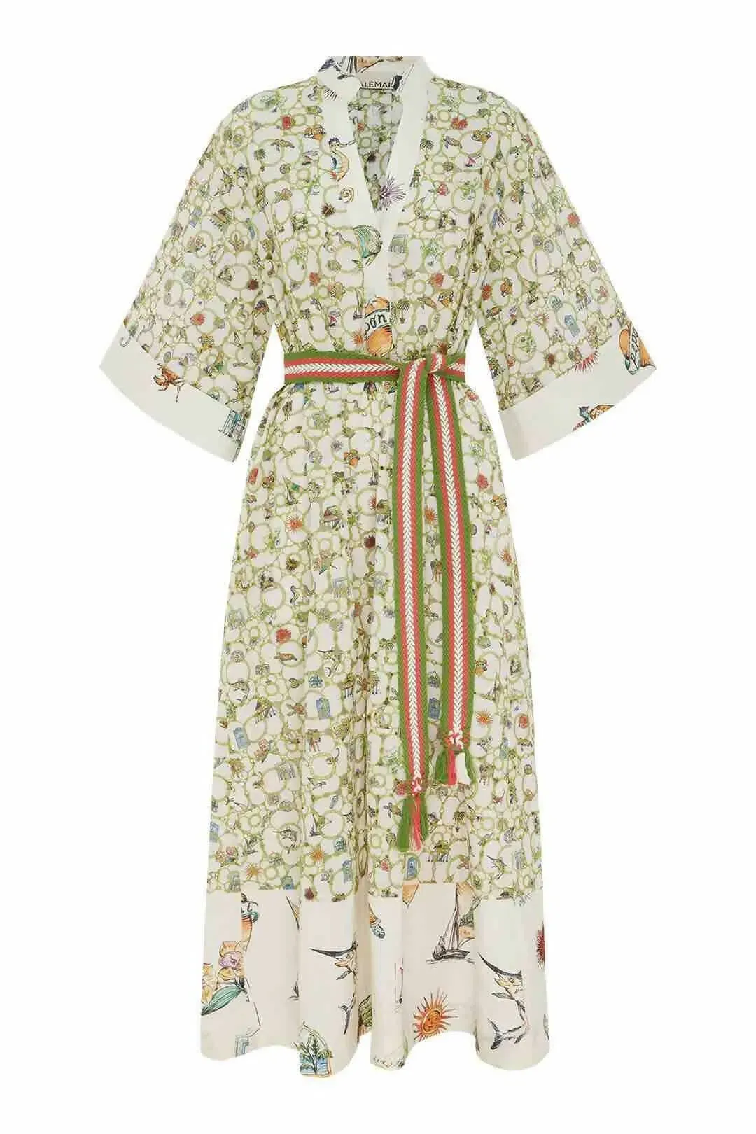 Alemais Sunset Broderie Midi Dress Multi Size AU 8 for rent on The Volte - main image
