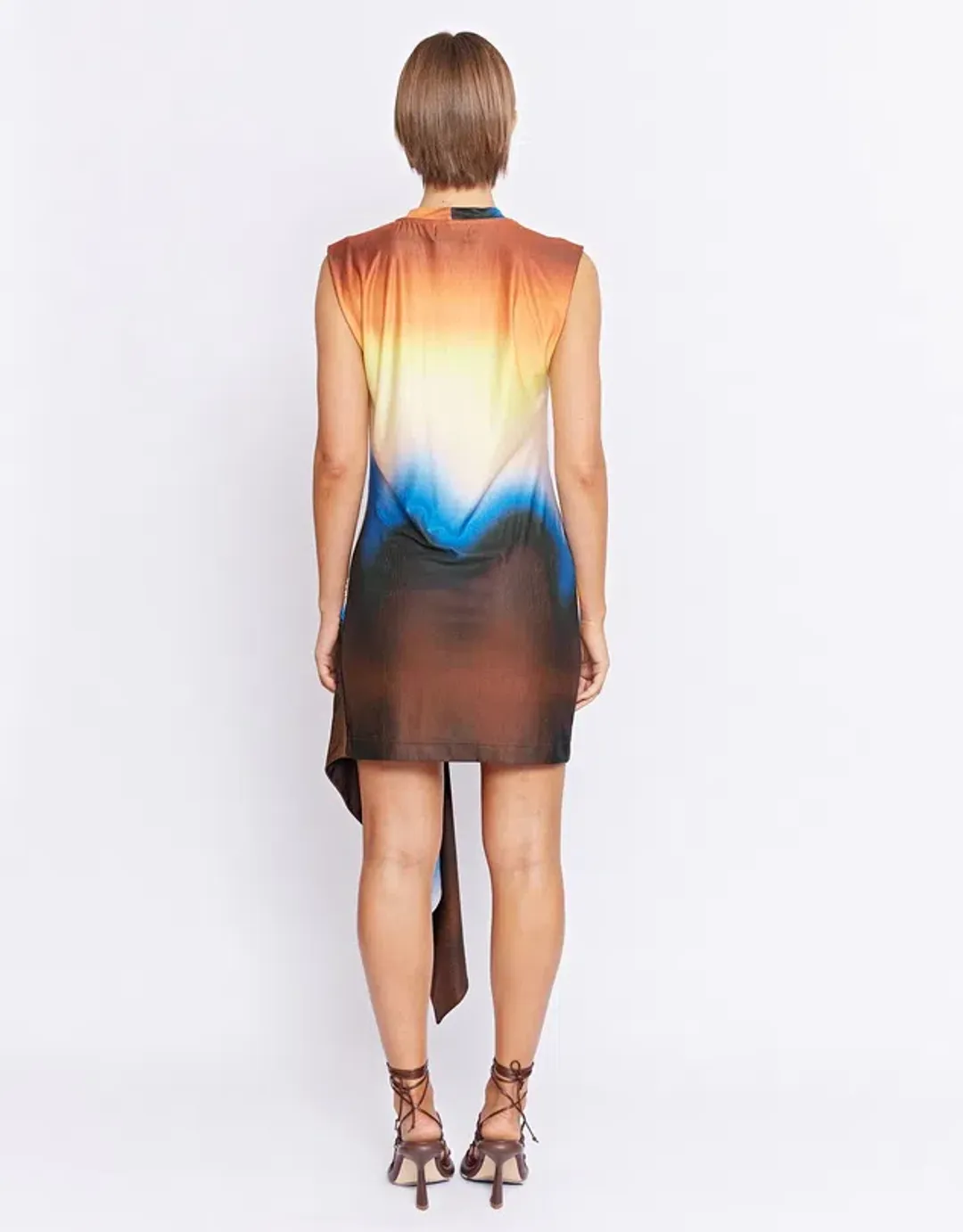 Pfeiffer Lexington Mini Dress in Earth Size L / AU 14 for rent on The Volte - main image