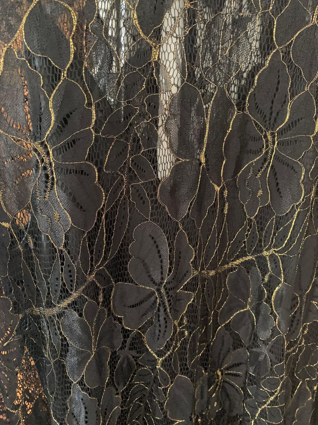 Alice McCall black & gold lace dress for rent on The Volte - main image