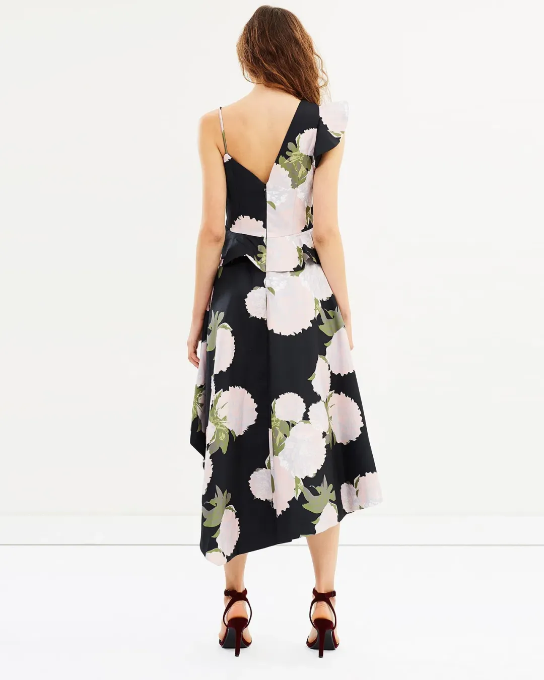 Talulah New Woman Asymmetrical Midi Dress Floral Size 12 for rent on The Volte - main image