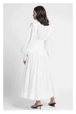 Aje Utopia Long Sleeve Dress Ivory Size 4 for rent on The Volte - image 2