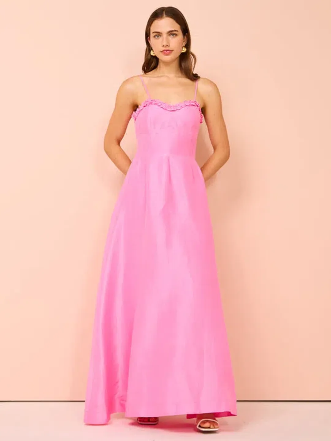 Aston Studio Raquel Dress In Candy Silk Size 12 for rent on The Volte - main image