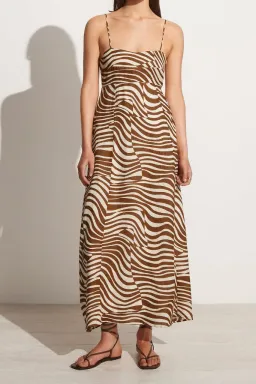Faithfull the Brand Sorsal Midi Dress Print Size 8 for rent on The Volte - image 3