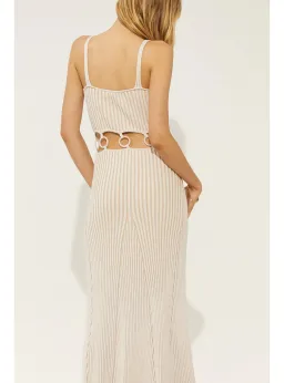 Sovere Emerge Knit Midi Dress in Cream Size XS / AU 6 for rent on The Volte - image 3