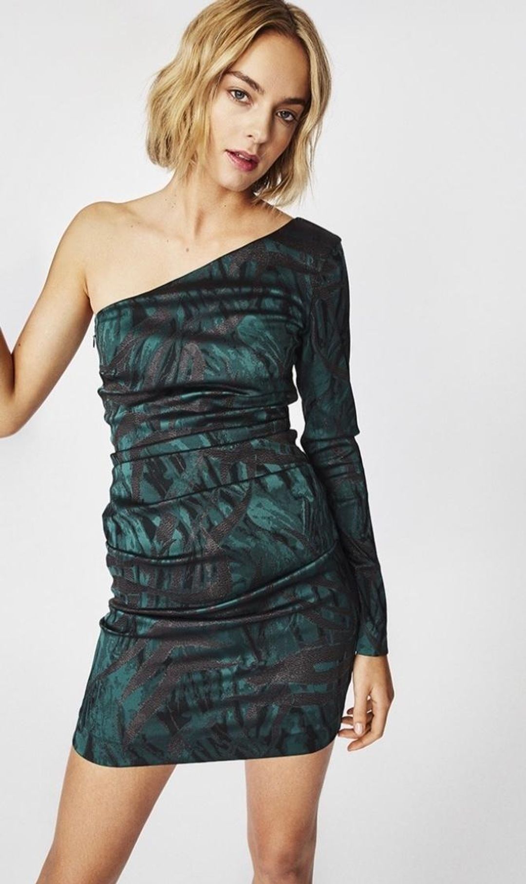 Nicole Miller Stroked Lurex Dress for rent on The Volte - main image