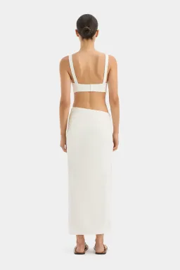 Sir The Label Atacama Bralette Size 2 & Midi Skirt Size 1 Set Natural for rent on The Volte - image 3