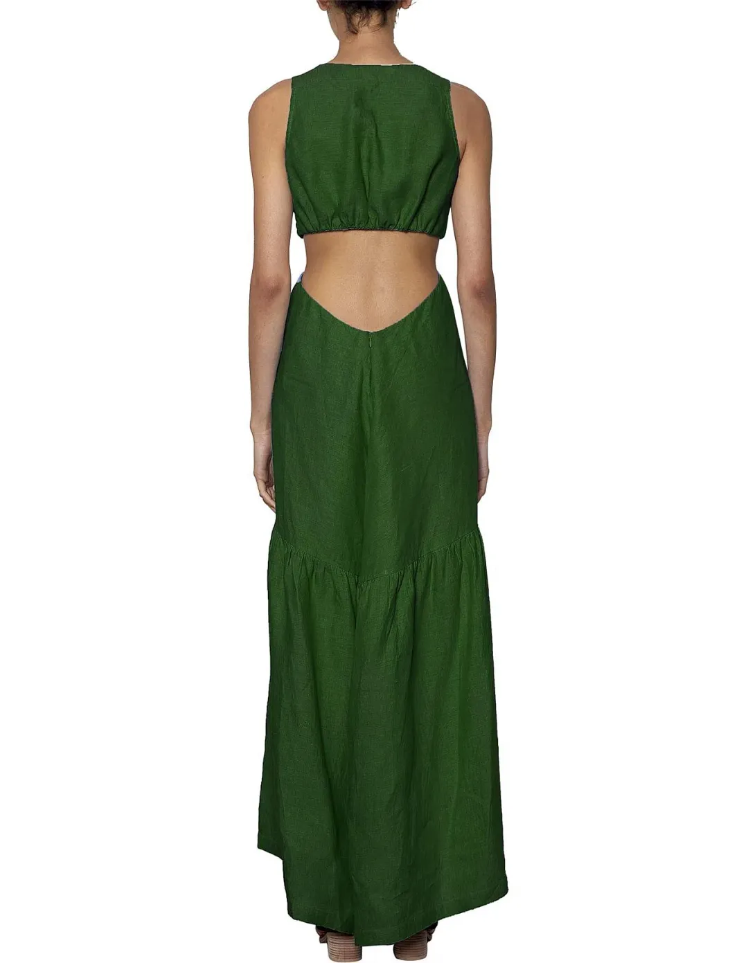 Kitx Evolve Cut Out Maxi Dress Green Size 10 for rent on The Volte - main image