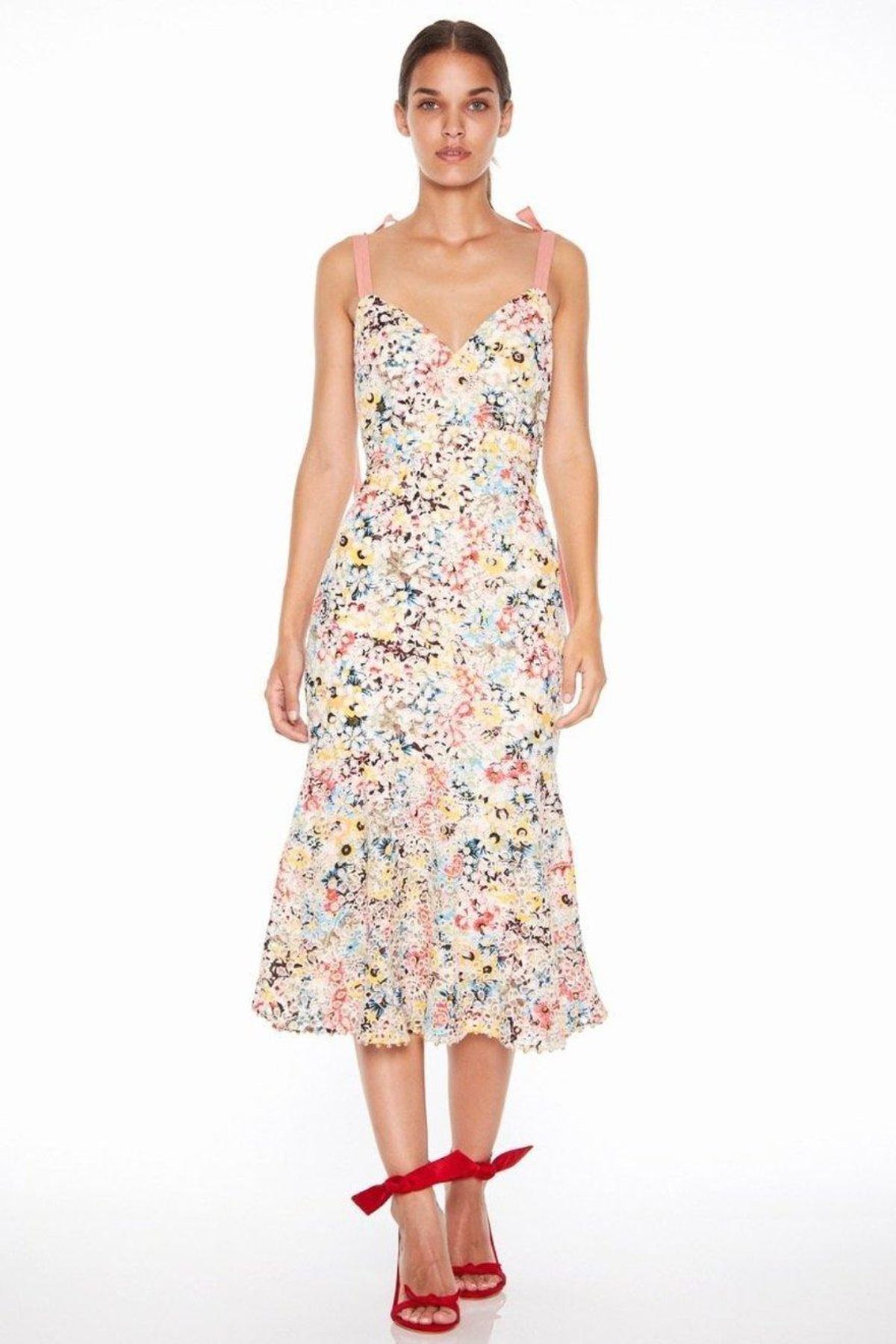 Talulah Bittersweet Flounce Midi Dress size XL for rent on The Volte - main image