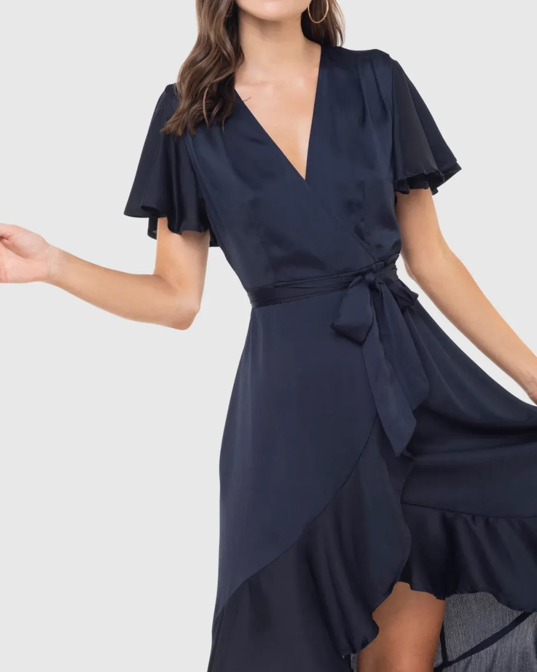 Pilgrim Stormy Maxi Dress in Blue Size AU 12 for rent on The Volte - main image