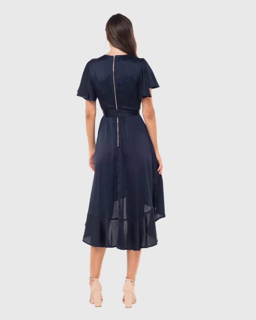 Pilgrim Stormy Maxi Dress in Blue Size AU 12 for rent on The Volte - main image