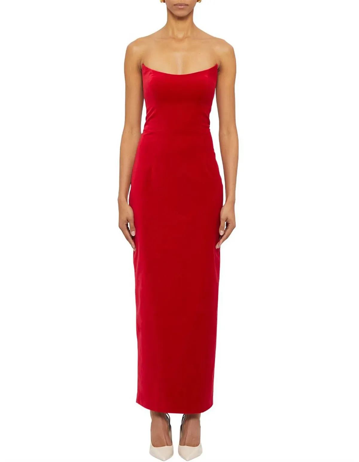 Ginger & Smart Soloist Strapless Gown Red Size AU 12 for rent on The Volte - main image