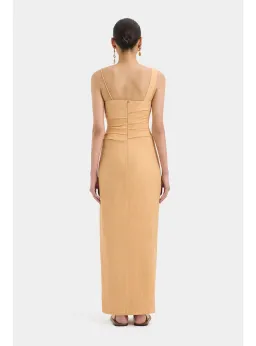 Sir the Label Antonia Beaded Midi Light Tan Size AU 14 for rent on The Volte - image 3
