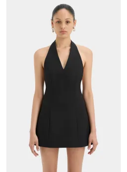 Sir the Label Sandrine Halter Mini Dress Black Size 3 / AU 12 for rent on The Volte - image 2