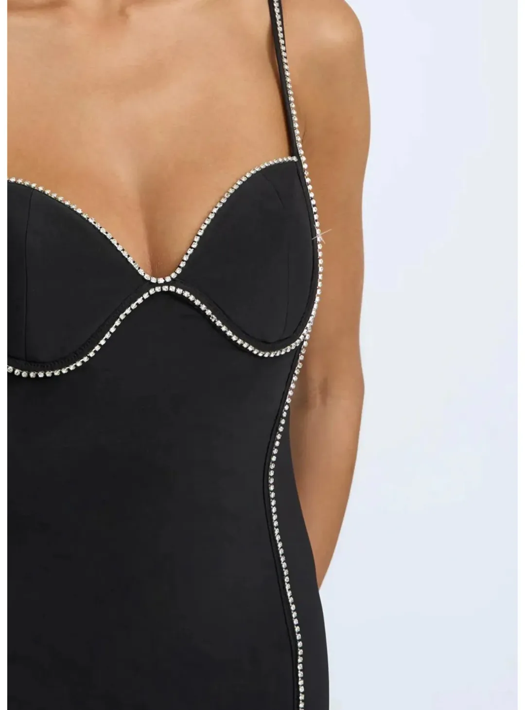 By Johnny Femmina Diamond Pipe Midi Dress Black Size AU 12 for rent on The Volte - main image