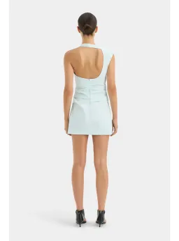 Sir The Label Azul Gathered Mini Dress Ice Blue Size 2 / AU 10 for rent on The Volte - image 3
