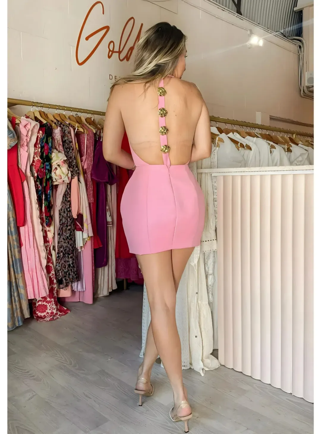 Atoir Tiffany Dress Pink Size AU 10 for rent on The Volte - main image