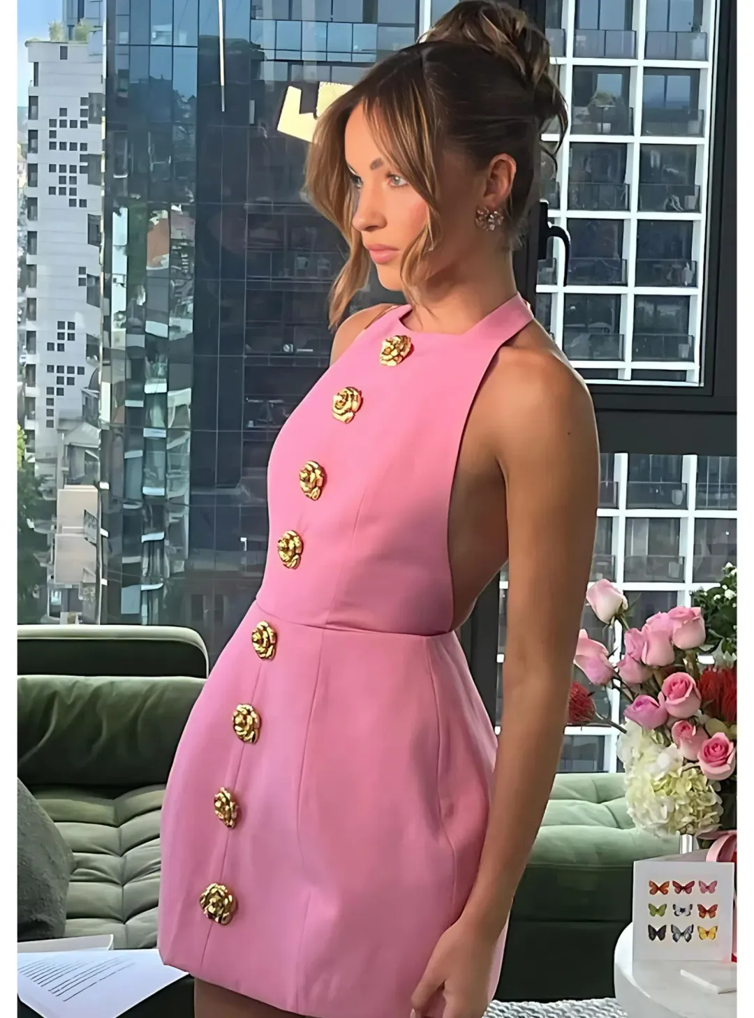Atoir Tiffany Dress Pink Size AU 10 for rent on The Volte - main image
