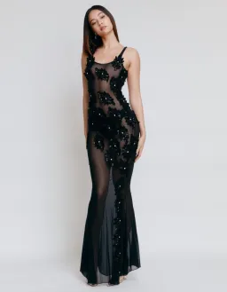 Cherie Ciara Maxi Dress Black Size S / AU 8 for rent on The Volte - image 1