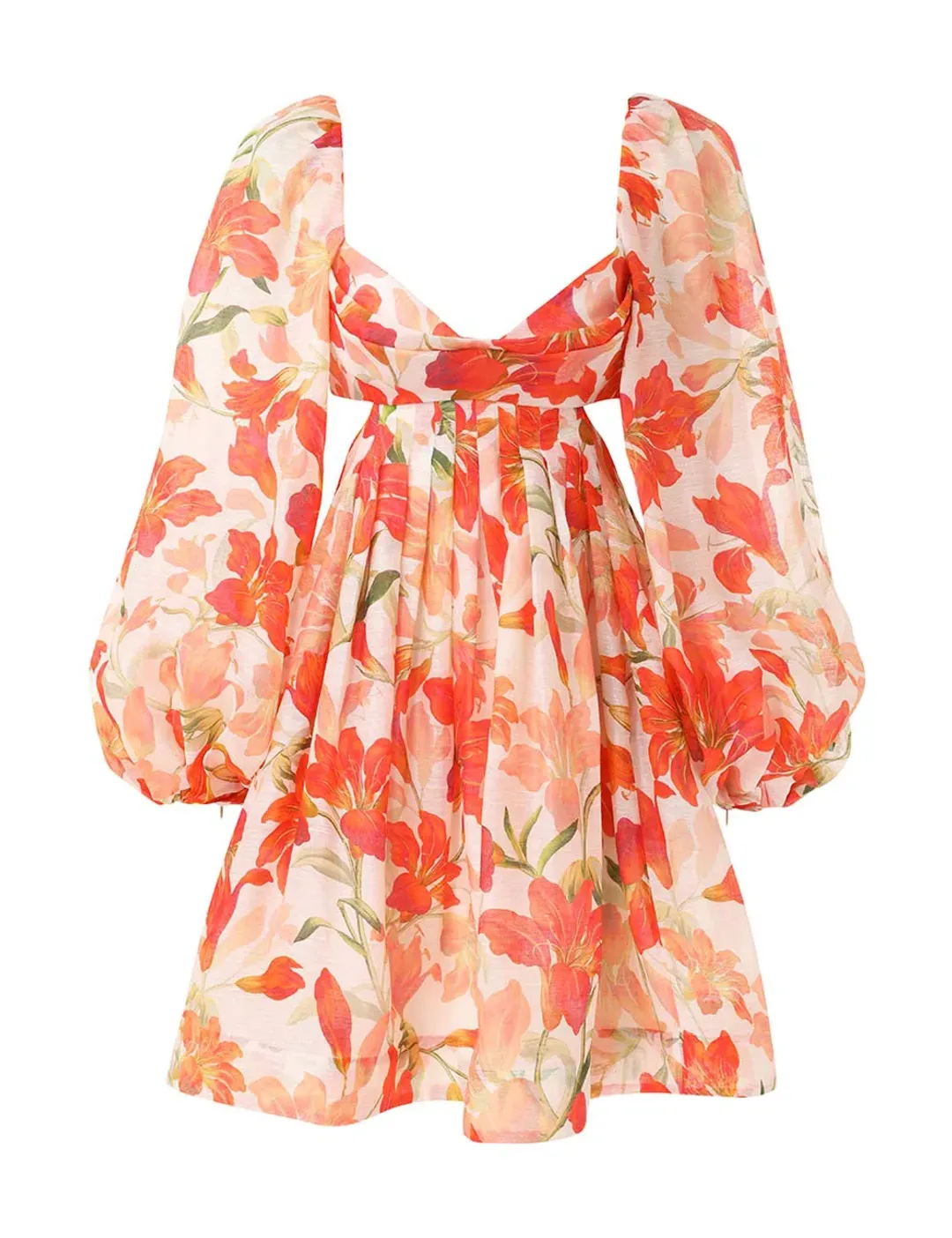 Zimmermann Tranquillity Bralette Mini Dress Red Lily Size 0P / 6 AU for rent on The Volte - main image